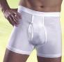 Unterhose Weiss mit Eingriff